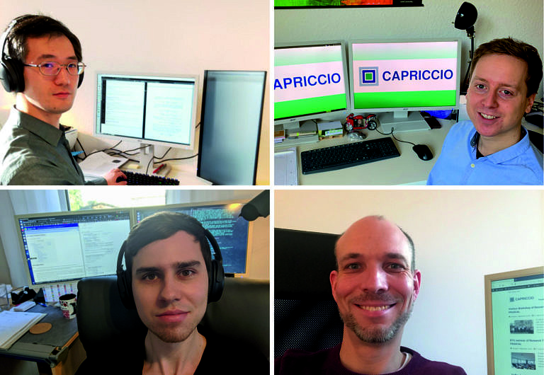 The Capriccio group in home office