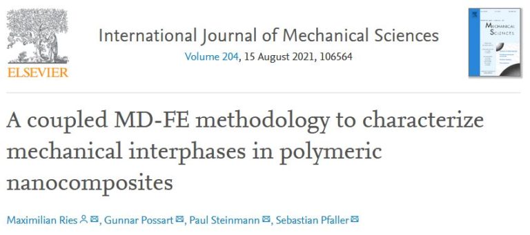 Publication on interphase characterization in polymeric nanocomposites