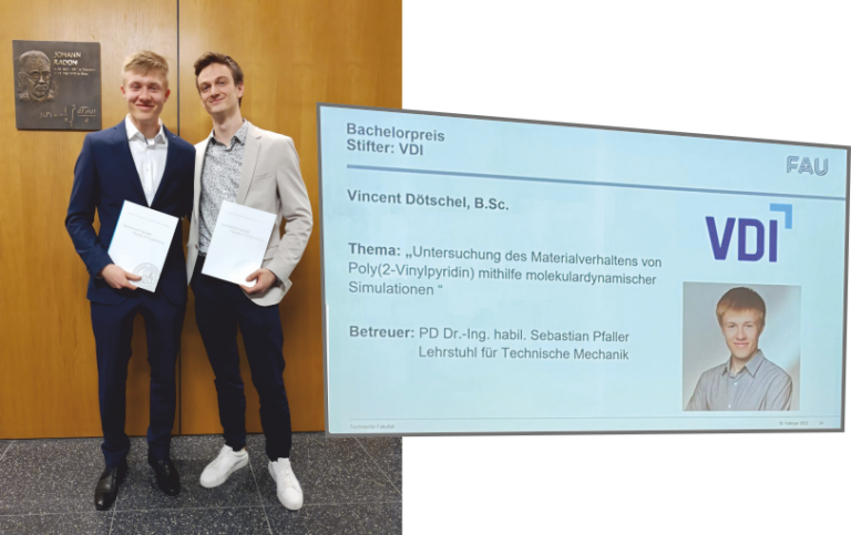 Commencement Ceremony at the Faculty of Engineering: We congratulate Vincent Dötschel and Jakob Seibert