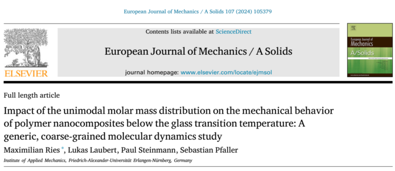 New Paper in European Journal of Mechanics/A Solids