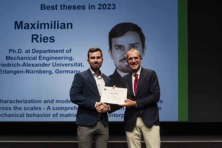 Maximilian Ries receives ECCOMAS award