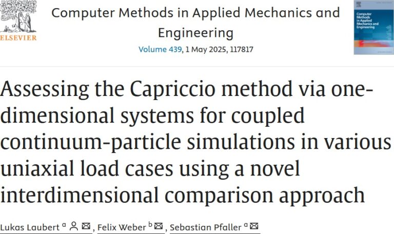 New Paper in Computer Methods in Applied Mechanics and Engineering